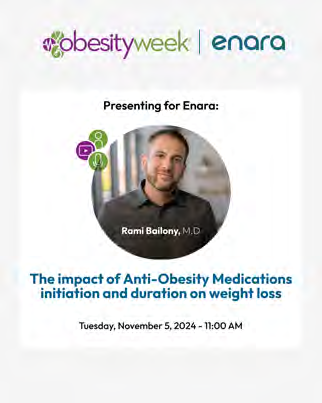 Instagram post example: ObesityWeek event co-branded with Enara
