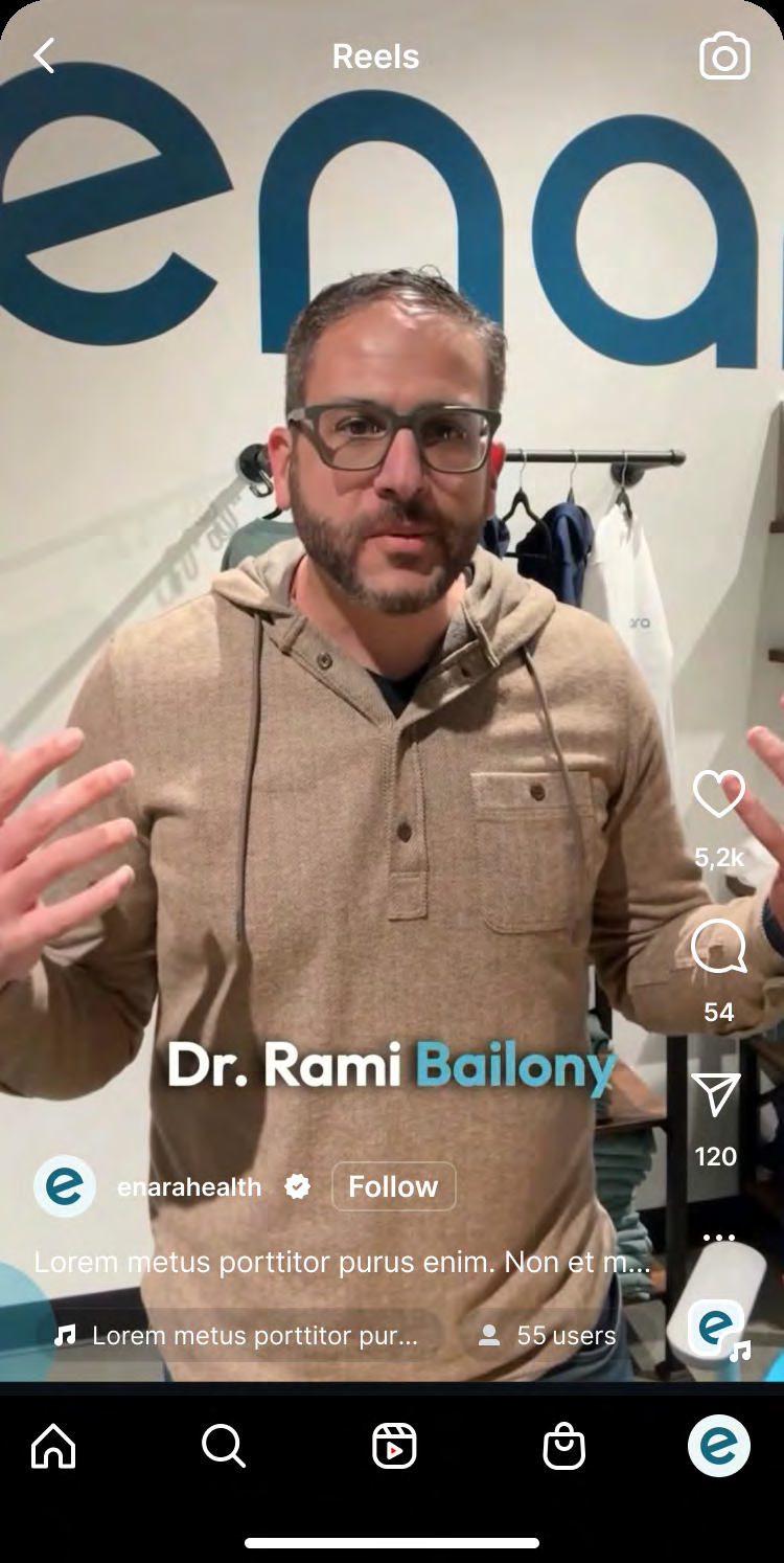 Instagram Reel featuring Dr. Rami Bailony