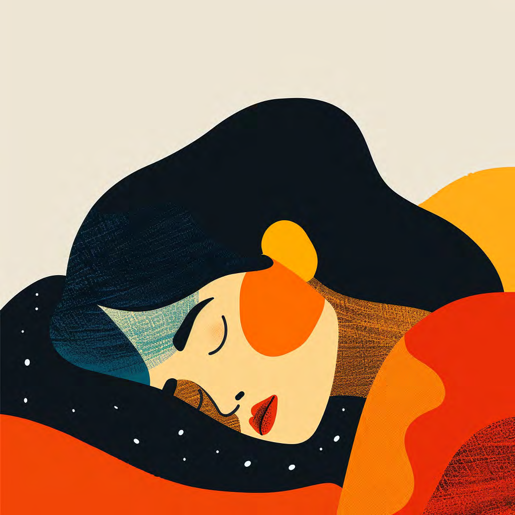 Woman sleeping peacefully, representing rest as part of holistic health