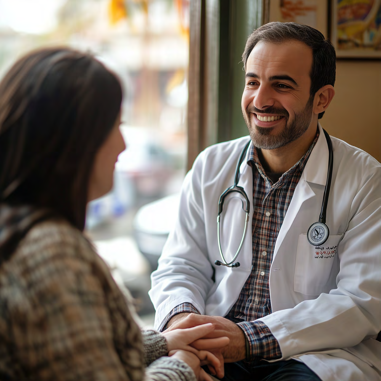 Doctor with patient in consultation