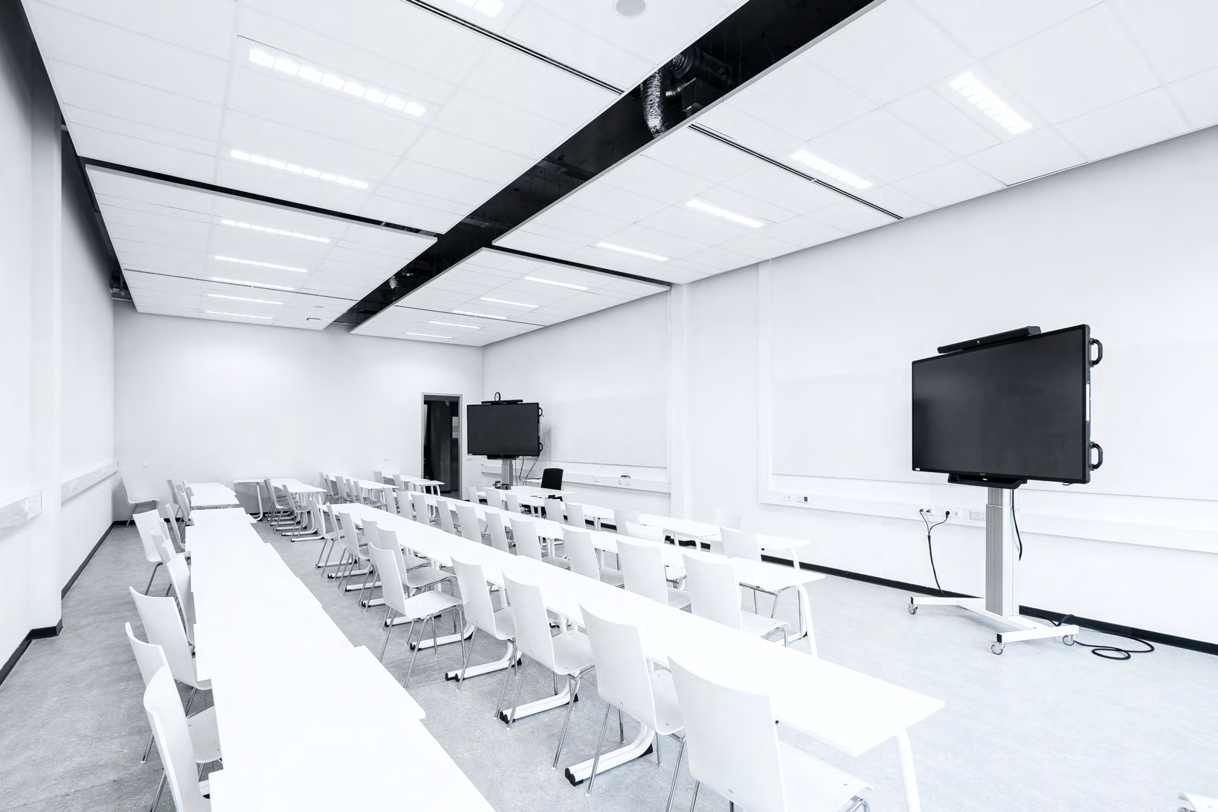 Clinic training room with brand presence