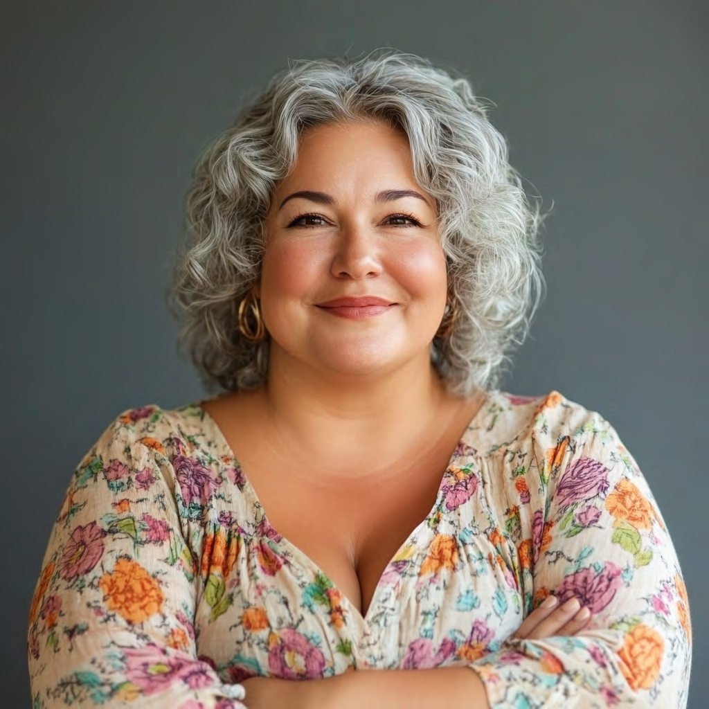 Person joyful and confident